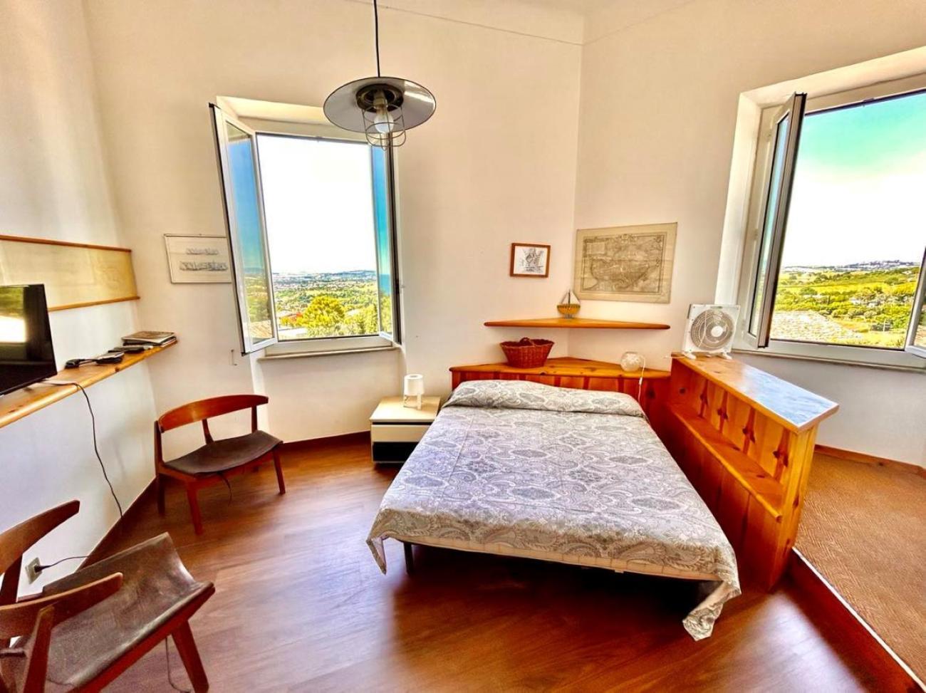 Paulis - Semiattico In Pieno Centro A Sirolo, Con Meravigliosa Vista Mare Apartment ภายนอก รูปภาพ