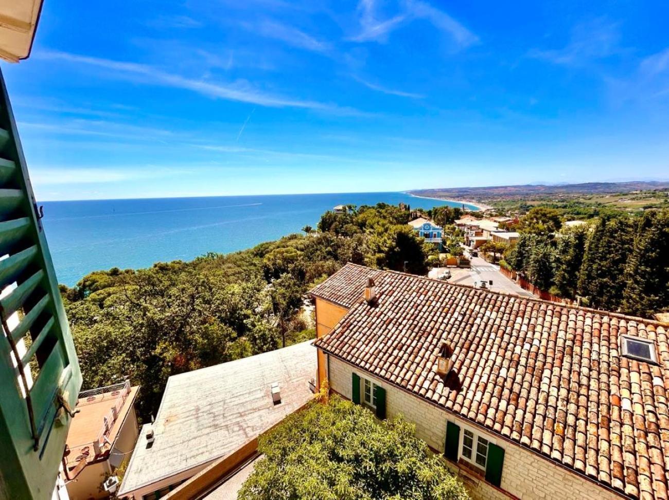 Paulis - Semiattico In Pieno Centro A Sirolo, Con Meravigliosa Vista Mare Apartment ภายนอก รูปภาพ